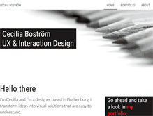 Tablet Screenshot of ceciliabostrom.com